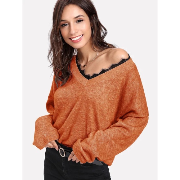 Eyelash Lace Oversized Sweater NWT - Picture 2 of 7